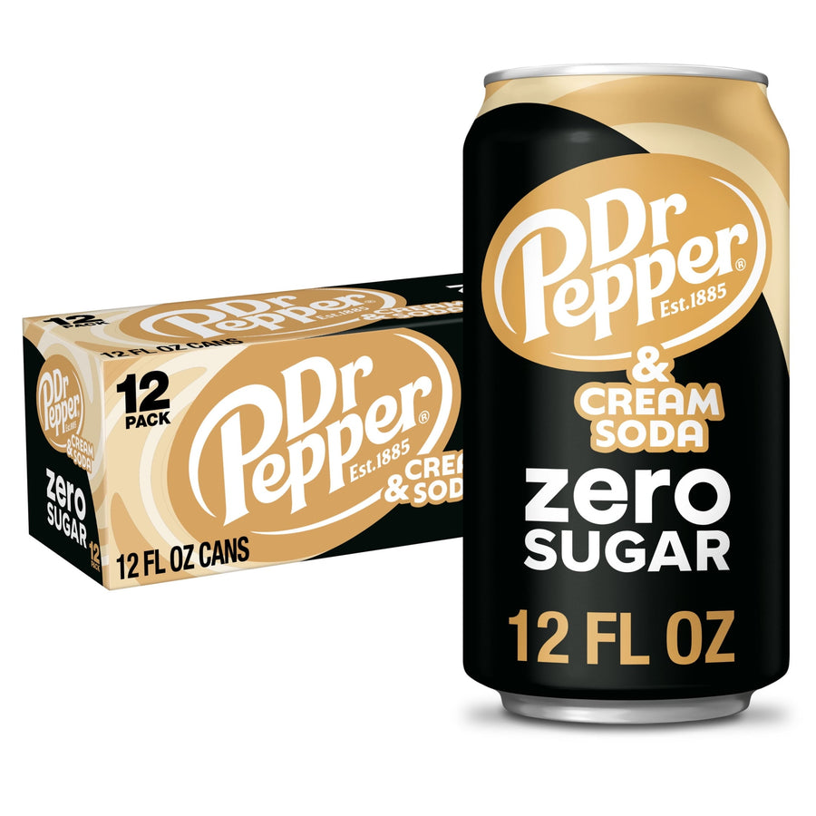 Dr Pepper & Cream Soda Zero Sugar - Smooth Cream