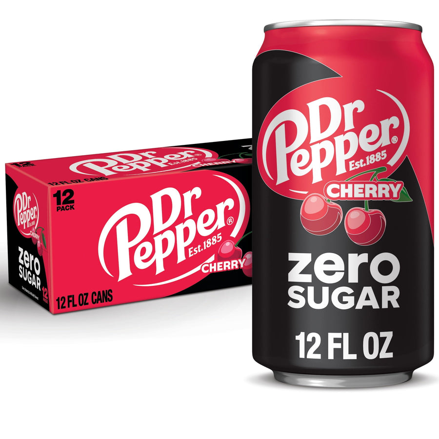 Dr Pepper Cherry Zero Sugar Soda - Fresh Zero